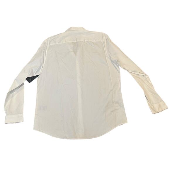 I.N.C.International Concepts Men's Bolt Chain Button-Down White Shirt Size L - Picture 2 of 6